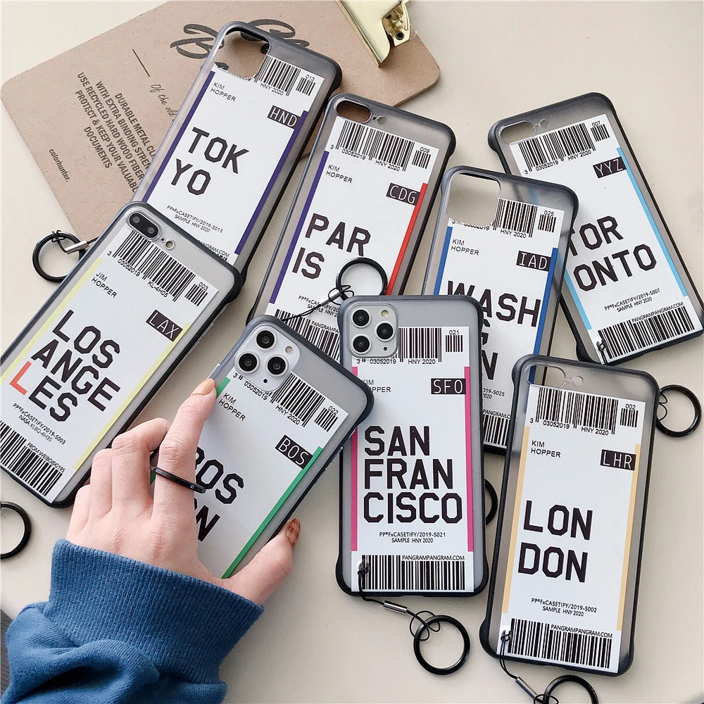Ins US City Label Bar code Phone Case For iPhone 11 Pro Xs MAX XR X 6 s 7 8 plus Simple letter new York Clear silicon Cover Capa
Ins US City Label Bar code Phone Case For iPhone 11 Pro Xs MAX XR X 6 s 7 8 plus Simple letter new York Clear silicon Cover Capa