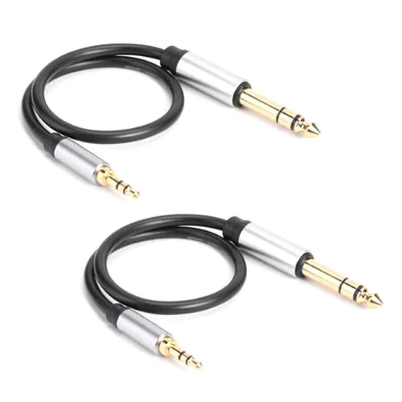 2 Pcs 3.5mm Gold Plated Aux Stereo 3.5 to 6.5 Male to Male o Jack for Computer o Mixer Microphone Cable
2 Pcs 3.5mm Gold Plated Aux Stereo 3.5 to 6.5 Male to Male o Jack for Computer o Mixer Microphone Cable