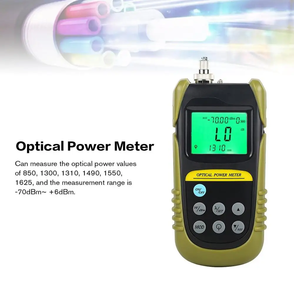 AUA-706G Optical Power Meter Fiber Optic Light Decay Tester Light Multimeter with SC / FC Adapter Light Source
AUA-706G Optical Power Meter Fiber Optic Light Decay Tester Light Multimeter with SC / FC Adapter Light Source