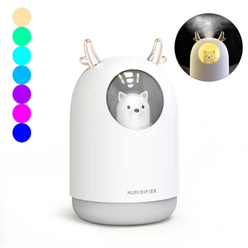 Home Appliances USB Humidifier 300ml Cute Pet Ultrasonic Cool Mist Aroma Air Oil Diffuser Romantic Color LED Lamp Humidificador
Home Appliances USB Humidifier 300ml Cute Pet Ultrasonic Cool Mist Aroma Air Oil Diffuser Romantic Color LED Lamp Humidificador