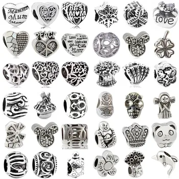 New Fashion Silver Color Alloy Crown Horse Arrow Whale Windmill Infinity Minnie Beads Fit Pandora Charms for Women DIY Jewelry
New Fashion Silver Color Alloy Crown Horse Arrow Whale Windmill Infinity Minnie Beads Fit Pandora Charms for Women DIY Jewelry