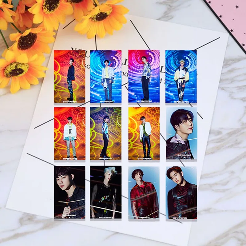 Kpop GOT7 Present New Album SPINNING TOP Lomo Photo Card Mark Bambam Photocard With Metal Box 30pcs/set | Канцтовары для офиса и