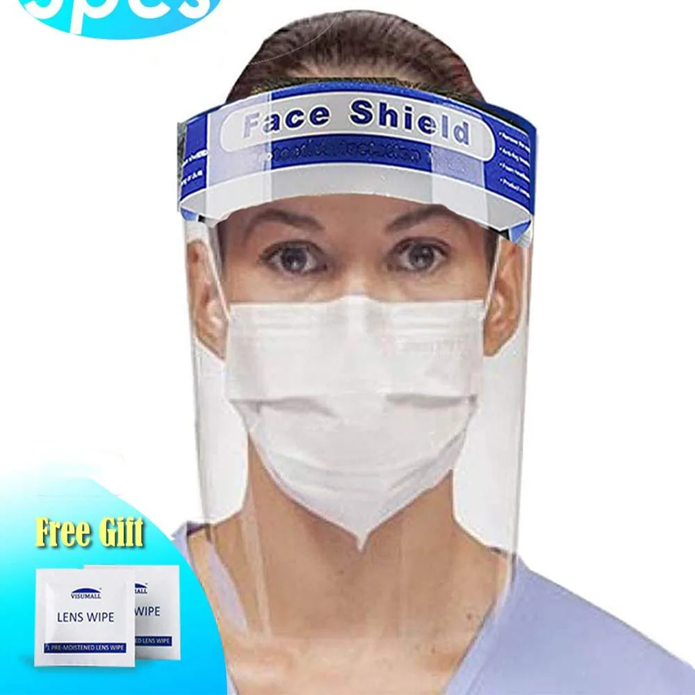 Safety Face Shield, 5 Pcs Reusable Adjustable Full Face Anti-spitting Protective Mask Hat Anti Drool Splash-Proof Facial Cover
Safety Face Shield, 5 Pcs Reusable Adjustable Full Face Anti-spitting Protective Mask Hat Anti Drool Splash-Proof Facial Cover