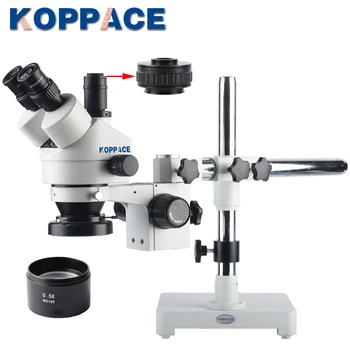 KOPPACE 3.5X-45X,Trinocular Stereo Zoom Microscope,10X/20 Eyepiece,Mobile phone repair microscope,144 LED ring light source
KOPPACE 3.5X-45X,Trinocular Stereo Zoom Microscope,10X/20 Eyepiece,Mobile phone repair microscope,144 LED ring light source