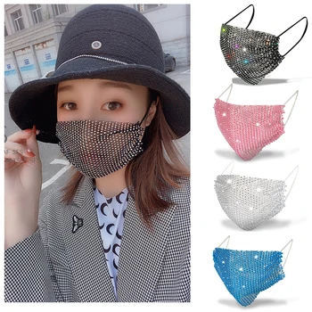 8 Colors Fashion Designer Rhinestone Mask Decoration Crystal Mask Jewelry Personality Party Club Accessories KZ001 
8 Colors Fashion Designer Rhinestone Mask Decoration Crystal Mask Jewelry Personality Party Club Accessories KZ001