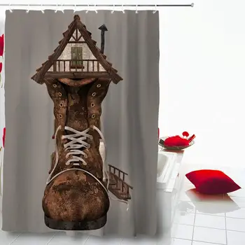 Shower Curtain 72"x72" Roof Abode Fairytale Boot House Chimney Shutter Depiction Domicile Dwelling Fable Design Stairs
Shower Curtain 72"x72" Roof Abode Fairytale Boot House Chimney Shutter Depiction Domicile Dwelling Fable Design Stairs