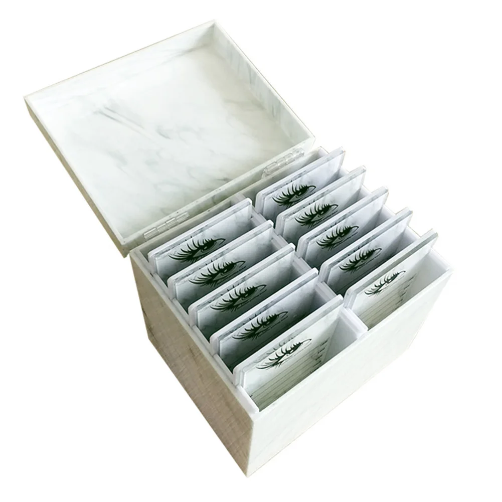 Salon Holder 10 Layers Makeup Organizer Professional Eyelash Storage Box Tool Acrylic Practical Durable Marbling Pallet Grafting
Salon Holder 10 Layers Makeup Organizer Professional Eyelash Storage Box Tool Acrylic Practical Durable Marbling Pallet Grafting