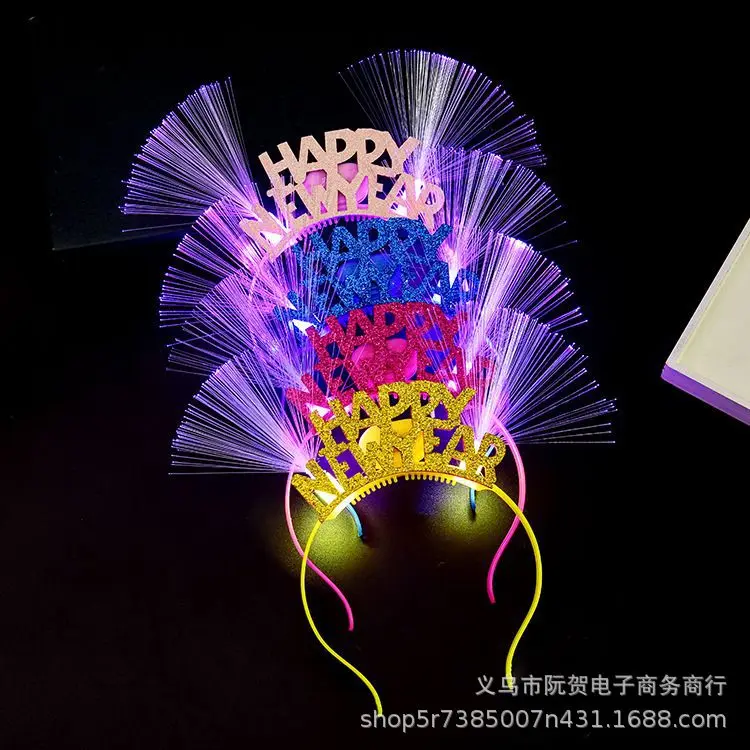 Shining New Year Headband Fiber Hair Bands HAPPY New Year Hair Accessories Hot Selling Stall Toy
Shining New Year Headband Fiber Hair Bands HAPPY New Year Hair Accessories Hot Selling Stall Toy