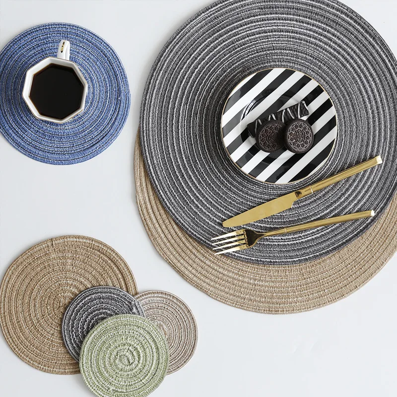 2019 Handmade Knitted Placemats Table Mat Rugs Coasters Nordic round table mat Anti Slip Drink Insulated Placemats Home Textile
2019 Handmade Knitted Placemats Table Mat Rugs Coasters Nordic round table mat Anti Slip Drink Insulated Placemats Home Textile