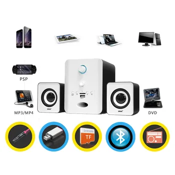 1 Set Wireless Desktop Bass Stereo Subwoofer Bluetooth Loudspeakers Audio Music Player Sound Box Speaker for Phone Computer
1 Set Wireless Desktop Bass Stereo Subwoofer Bluetooth Loudspeakers Audio Music Player Sound Box Speaker for Phone Computer