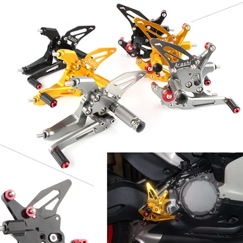 Adjustable Motorcycle Rearset Footpegs Rear Sets Foot Pegs Footrest CNC Aluminum Rearset For Ducati 959 Panigale 2016 2017 2018
Adjustable Motorcycle Rearset Footpegs Rear Sets Foot Pegs Footrest CNC Aluminum Rearset For Ducati 959 Panigale 2016 2017 2018