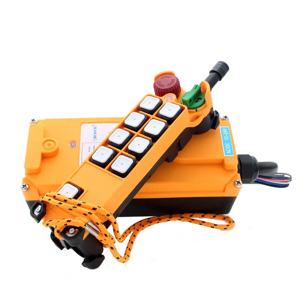 

HS-8S 8 Channel 1 Speed 1 Transmitter Hoist Crane Truck Radio Remote Control System with E-Stop