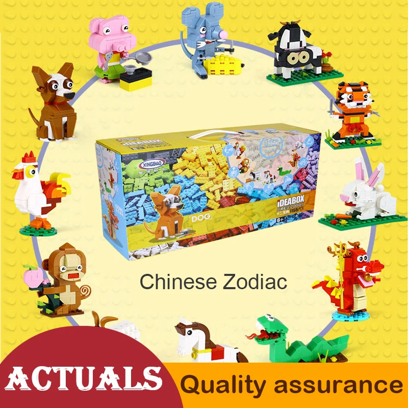 1155Pcs XingBao Creative Chinese Zodiac Building Blocks DIY Model Bulk Bricks Kids Compatible legoed Classic Early Education
1155Pcs XingBao Creative Chinese Zodiac Building Blocks DIY Model Bulk Bricks Kids Compatible legoed Classic Early Education
