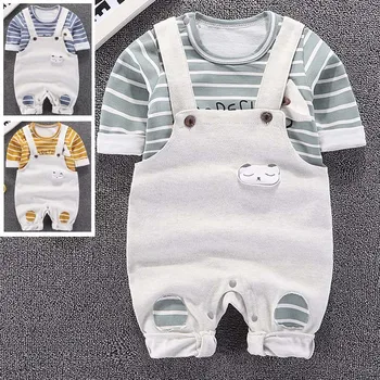 Toddler Baby Boy Clothes Set Kids Striped Tops Suspender Trousers 2Pcs Girl Outfits Clothes T-Shirt Dungarees Bib Pants Set 0-2T
Toddler Baby Boy Clothes Set Kids Striped Tops Suspender Trousers 2Pcs Girl Outfits Clothes T-Shirt Dungarees Bib Pants Set 0-2T