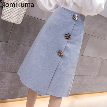 Nomikuma Elegant High Waist A Line Skirt Women Solid Color Single Breasted Casual OL Skirts 2020 Spring New Arrival Faldas 3a376
Nomikuma Elegant High Waist A Line Skirt Women Solid Color Single Breasted Casual OL Skirts 2020 Spring New Arrival Faldas 3a376