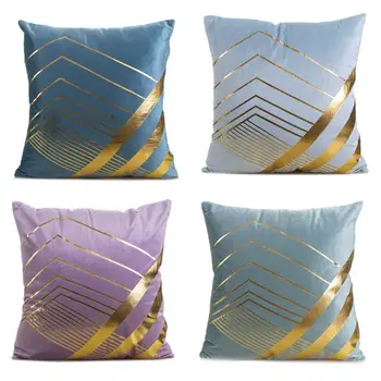 4Pcs Nordic Style Solid Color Velvet Sofa Cushion Cover Bronzing Gold Geometric Stripes Home Decorative Pillow Case
4Pcs Nordic Style Solid Color Velvet Sofa Cushion Cover Bronzing Gold Geometric Stripes Home Decorative Pillow Case