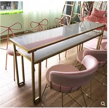Nordic net red manicure table double marble manicure table chair set single table simple modern European chair
Nordic net red manicure table double marble manicure table chair set single table simple modern European chair