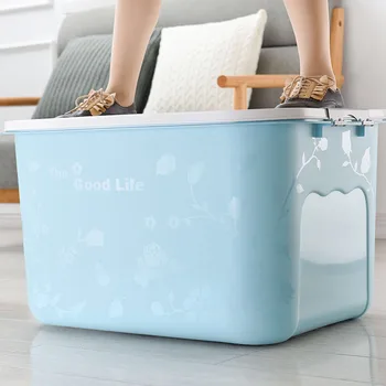 60L Storage Box Plastic Extra Large Clothes Cotton Quilt Packing Toy Manufacturer Wholesale
60L Storage Box Plastic Extra Large Clothes Cotton Quilt Packing Toy Manufacturer Wholesale