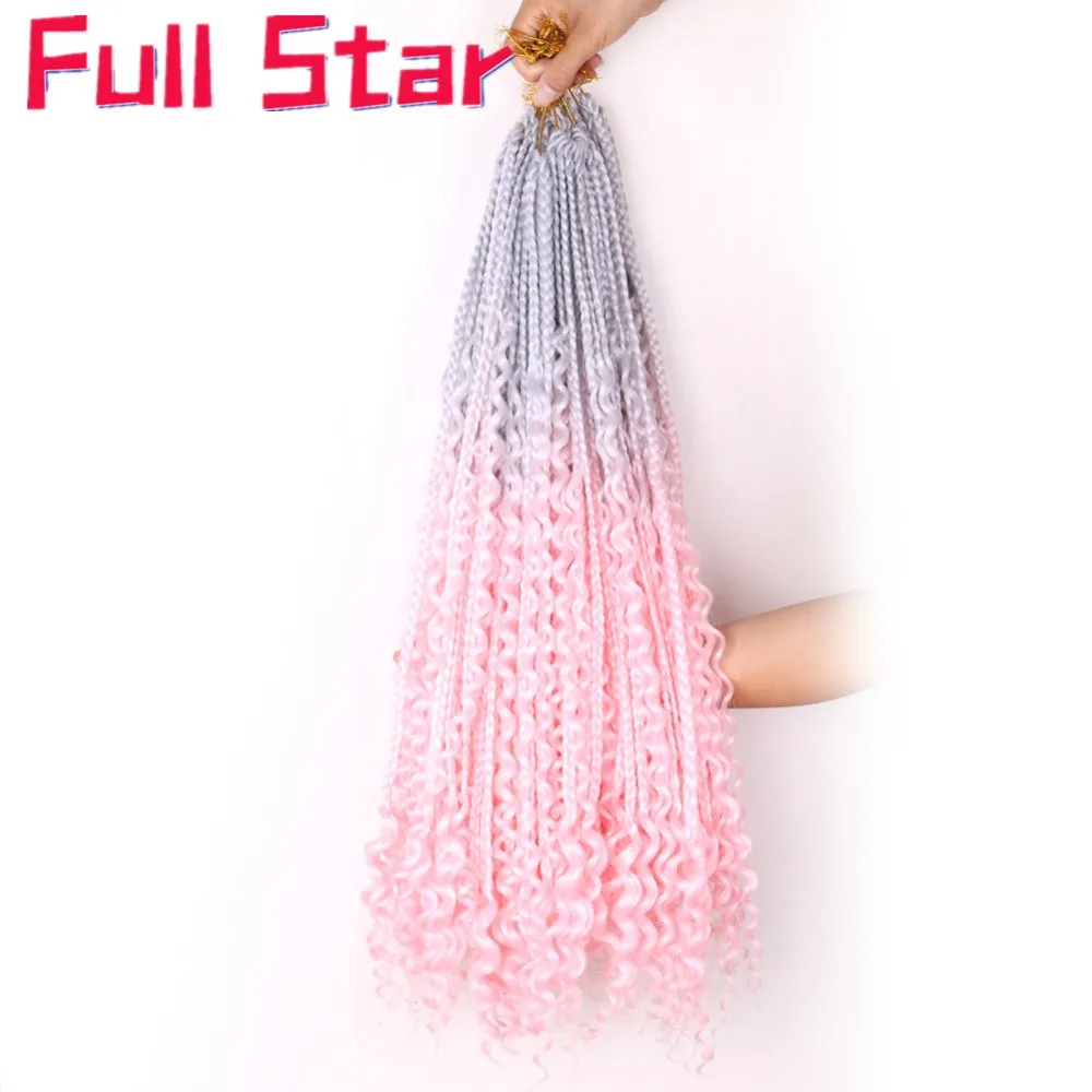 messy box braids color03