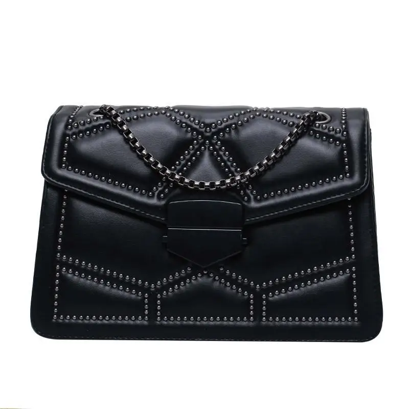 Rivet Chair Designer PU Leather Crossbody Bags For Women 2020 New Simple Fashion Shoulder Bag Lady Luxury Small Handbags Female 
Rivet Chair Designer PU Leather Crossbody Bags For Women 2020 New Simple Fashion Shoulder Bag Lady Luxury Small Handbags Female