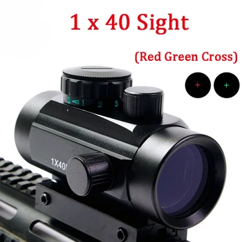 1X40 Tactical Hunting Optics Sight Red Green Dot / Cross Riflescope Airsoft Shooting Sight Scope For 11mm 20mm Mount
1X40 Tactical Hunting Optics Sight Red Green Dot / Cross Riflescope Airsoft Shooting Sight Scope For 11mm 20mm Mount