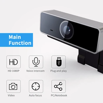 HD 1080P Webcam Mini Computer PC WebCamera with Microphone Cameras for Live Broadcast Video Calling Conference Work
HD 1080P Webcam Mini Computer PC WebCamera with Microphone Cameras for Live Broadcast Video Calling Conference Work