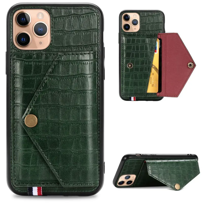 For Iphone 11 Case Crocodile Pattern PU Leather Wallet Card slot Car bracket Back Cover For Iphone 11 11 Pro 11 Pro Max Cases
For Iphone 11 Case Crocodile Pattern PU Leather Wallet Card slot Car bracket Back Cover For Iphone 11 11 Pro 11 Pro Max Cases