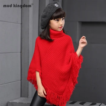 Mudkingdom Girls Sweaters Turtleneck Cable Knit Cape Kids Clothes Tassel Warm Girls Winter Cloak Clothes
Mudkingdom Girls Sweaters Turtleneck Cable Knit Cape Kids Clothes Tassel Warm Girls Winter Cloak Clothes