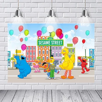 Kids Party Photography Backdrops Sesame Street Backdrop for Photography Cookie Background for Photo Studio Photocall Boda
Kids Party Photography Backdrops Sesame Street Backdrop for Photography Cookie Background for Photo Studio Photocall Boda