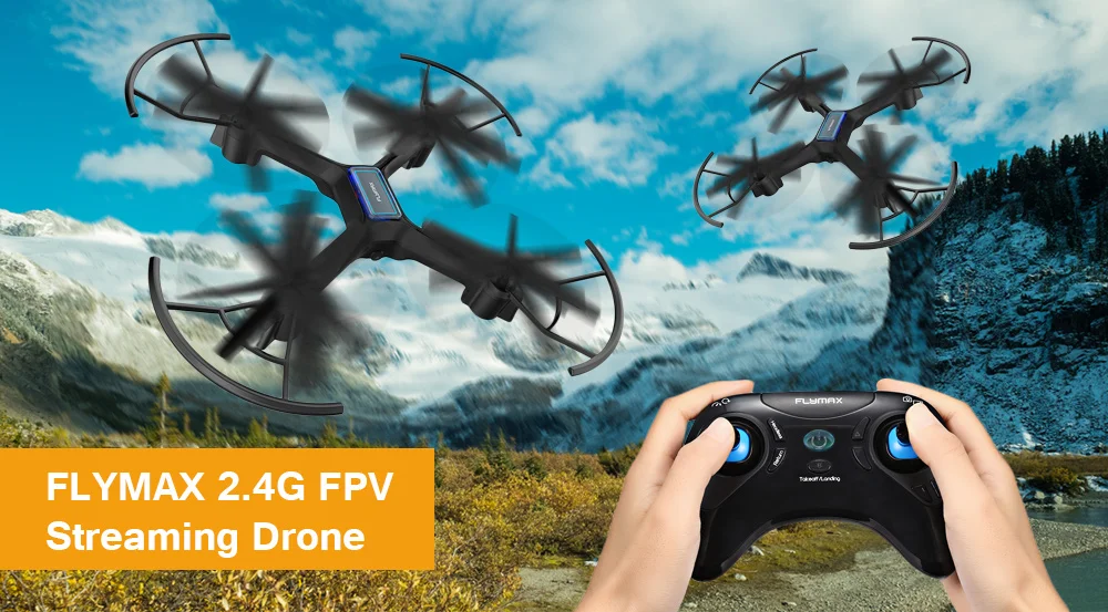 Flymax 2 WiFi Quadcopter 2.4G FPV Streaming Drone 
