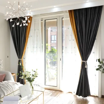 Curtains for Living Dining Room Bedroom Rural Idyllic Simple Modern Pure Fabric Curtains Solid Blackout Yellow thick Curtains
Curtains for Living Dining Room Bedroom Rural Idyllic Simple Modern Pure Fabric Curtains Solid Blackout Yellow thick Curtains