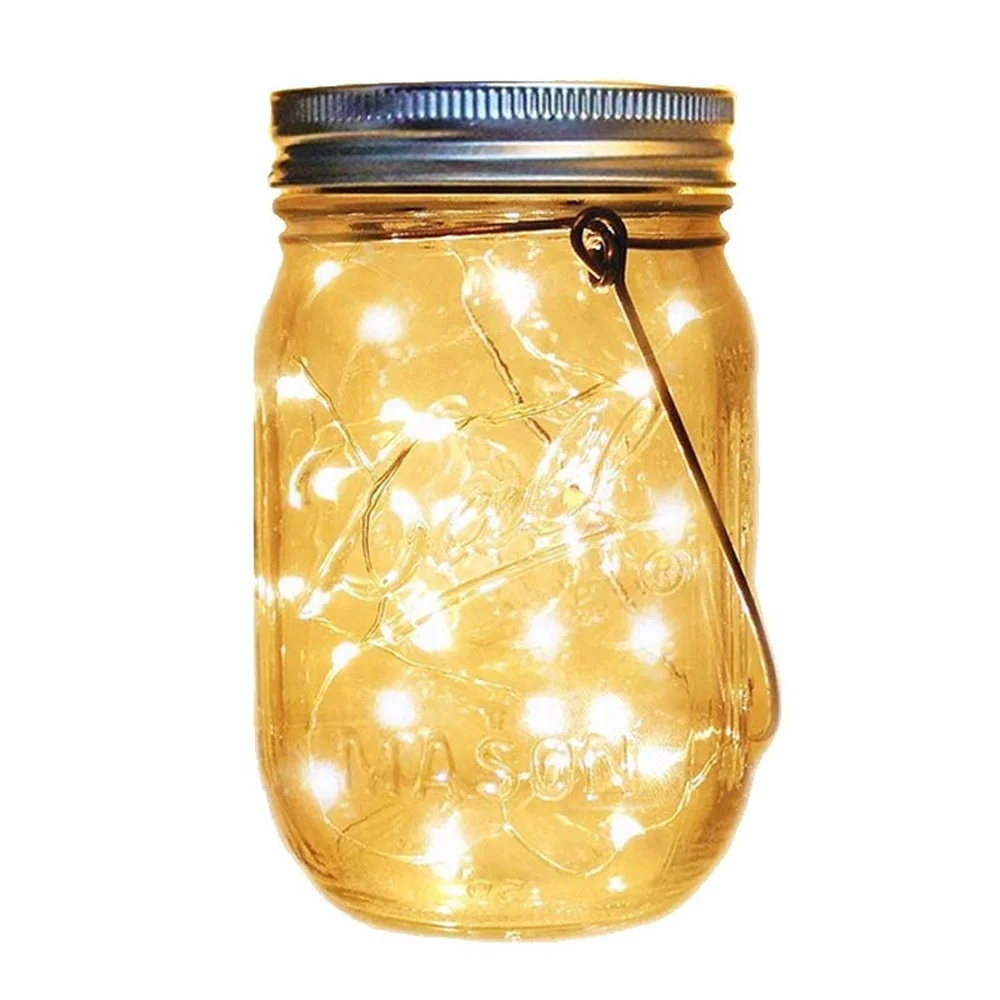 Mason Jar Lid Bottle Light Fairy String Lights Street Garland Solar LED For Wedding Party Christmas Decor Outdoor Garden Lantern
Mason Jar Lid Bottle Light Fairy String Lights Street Garland Solar LED For Wedding Party Christmas Decor Outdoor Garden Lantern