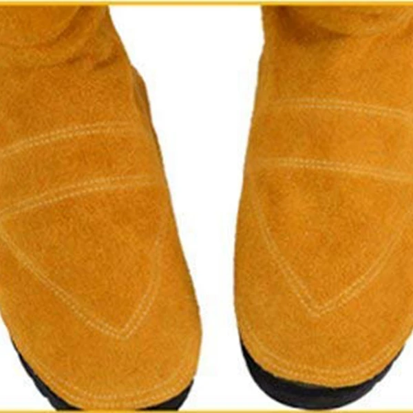 Топ! кожаные сварочные шпаты защитная обувь для сварщика огнестойкая защита