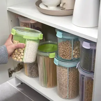2600ml Food Storage Box Plastic Clear Container Set with Pour Lids Kitchen Storage Bottles Jars Dried Grains Tank
2600ml Food Storage Box Plastic Clear Container Set with Pour Lids Kitchen Storage Bottles Jars Dried Grains Tank