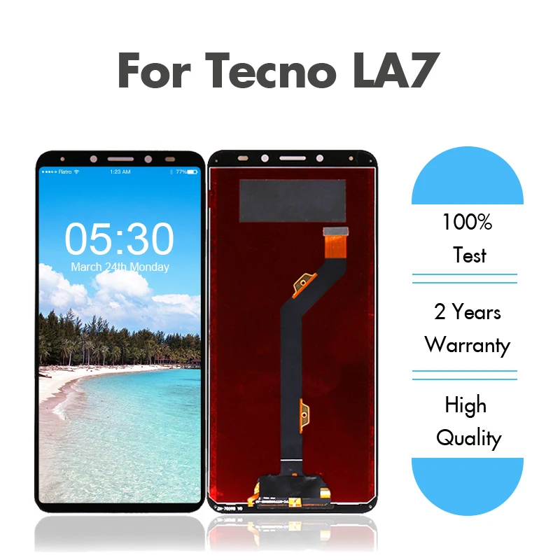Для Tecno Pouvoir 2 Pro LA7 ЖК дисплей с сенсорным экраном дигитайзер сборка lcd для