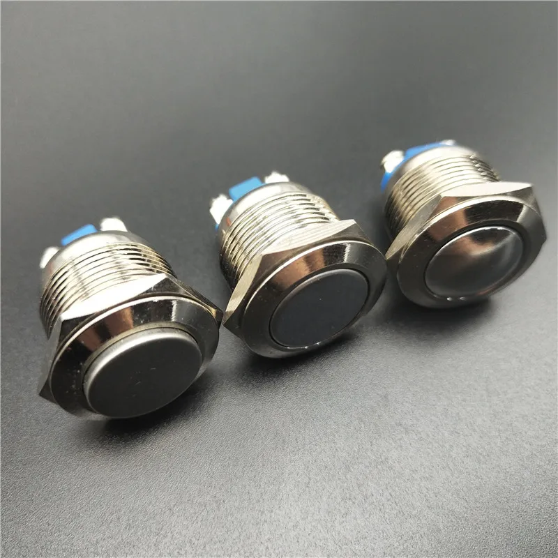 19mm Metal Push Button Switch IP67 Nickel plated brass press button Self locking 1NO High Flat domed Round Momentary
19mm Metal Push Button Switch IP67 Nickel plated brass press button Self locking 1NO High Flat domed Round Momentary