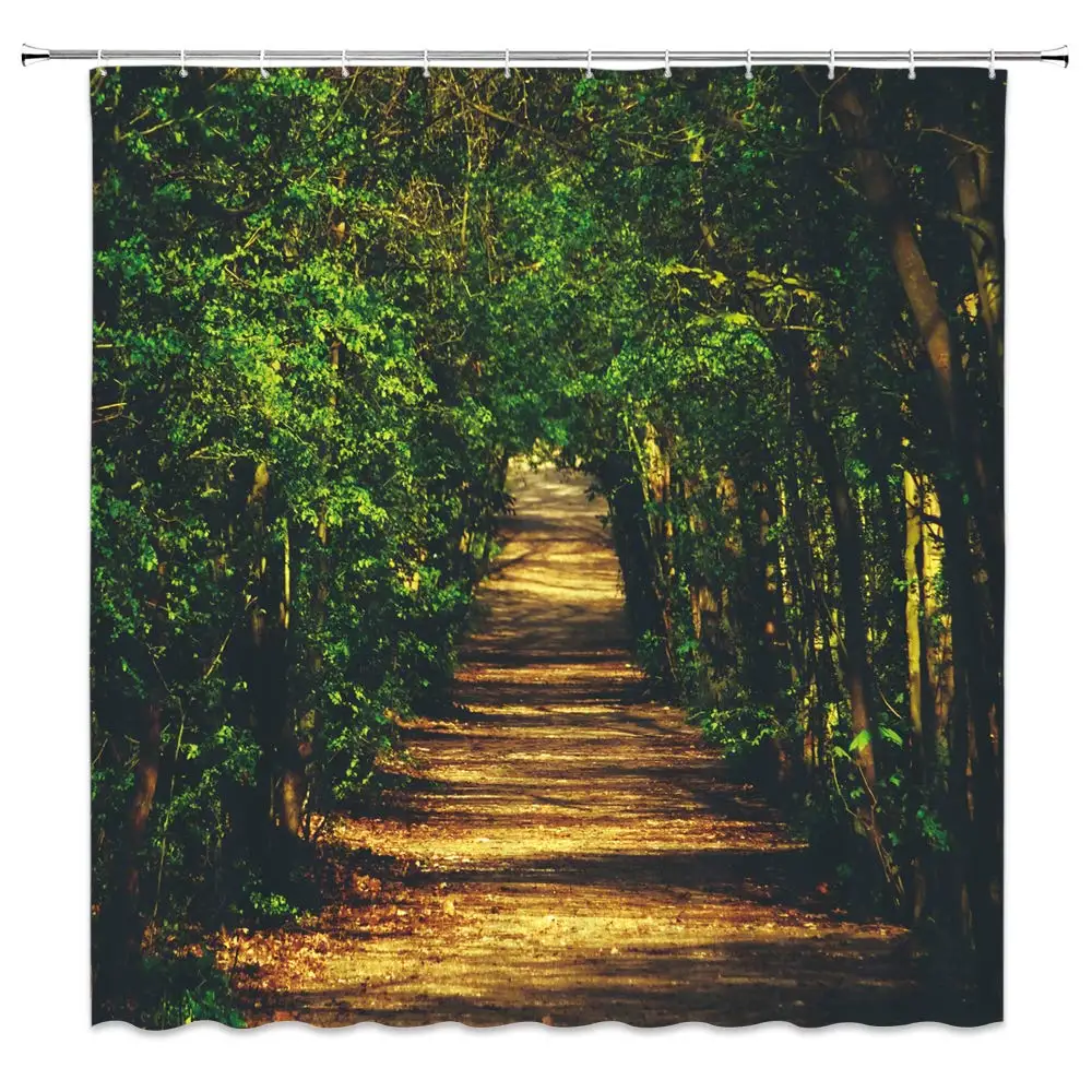 Woods Shower Curtain Decor Green Tree Path Road Scenery Landscape Creative Bathroom Curtain Polyester Fabric Machine Washable
Woods Shower Curtain Decor Green Tree Path Road Scenery Landscape Creative Bathroom Curtain Polyester Fabric Machine Washable