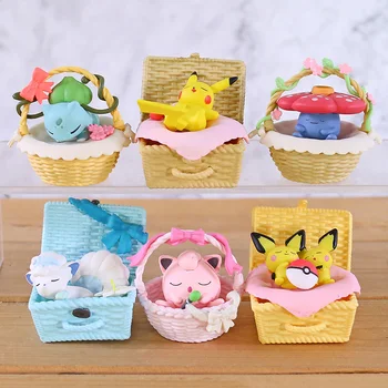 Monsters Center Utatane Basket Jigglypuff Vulpix Pichu Bulbasaur Vileplume Mini PVC Figures Brinquedos Toys 6pcs/set
Monsters Center Utatane Basket Jigglypuff Vulpix Pichu Bulbasaur Vileplume Mini PVC Figures Brinquedos Toys 6pcs/set