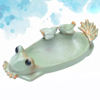 1pc Idyllic Style Frog Shaped Succulent Flower Pot Ceramic Crafts Color Glaze Ceramic Flower Pot (Green)
1pc Idyllic Style Frog Shaped Succulent Flower Pot Ceramic Crafts Color Glaze Ceramic Flower Pot (Green)
