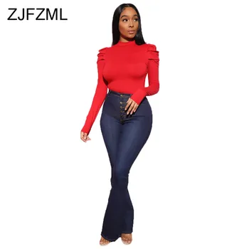 Long Puff Sleeve Sexy Skinny Bodysuit 2020 Women Solid Color Mock Neck Slim Fit Jumpsuit Autumn Winter Female One Piece Overalls
Long Puff Sleeve Sexy Skinny Bodysuit 2020 Women Solid Color Mock Neck Slim Fit Jumpsuit Autumn Winter Female One Piece Overalls