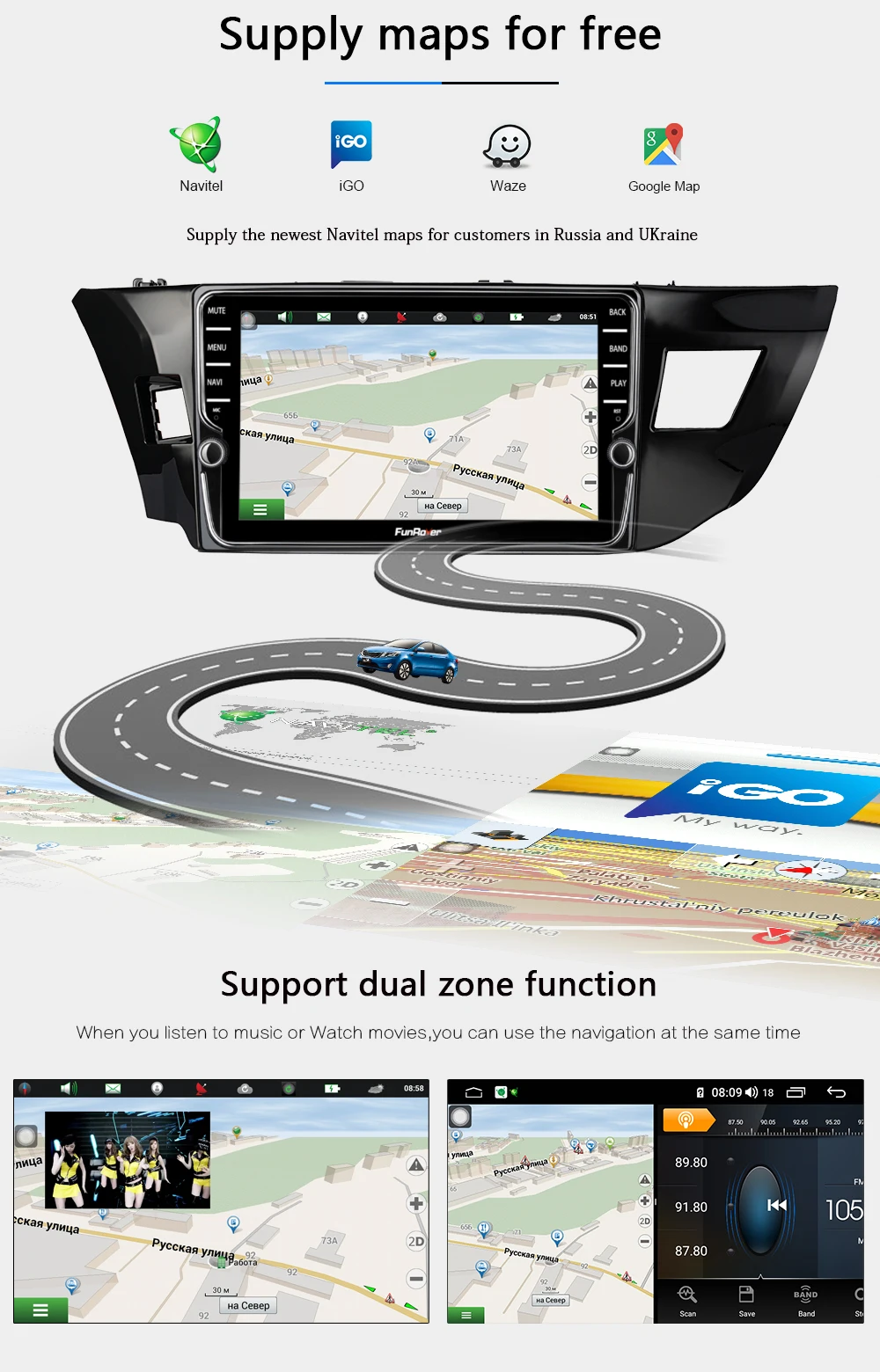 Discount Funrover 4+64G ROM Android 9.0 For Toyota Corolla 10 E140 E150 2006-2013 Car Radio Multimedia Video Player Navigation GPS 2din 4 Discount Funrover 4+64G ROM Android 9.0 For Toyota Corolla 10 E140 E150 2006-2013 Car Radio Multimedia Video Player Navigation GPS 2din 4