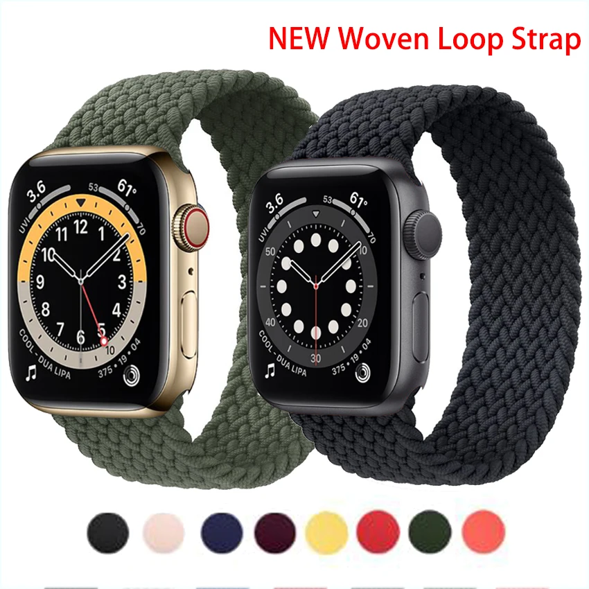 Woven Loop Strap For Apple Watch Series 6/SE/5/4 40mm 44mm Replace Wristband For iwatch band 38mm 42mm Series 3/2/1 Accessories
Woven Loop Strap For Apple Watch Series 6/SE/5/4 40mm 44mm Replace Wristband For iwatch band 38mm 42mm Series 3/2/1 Accessories