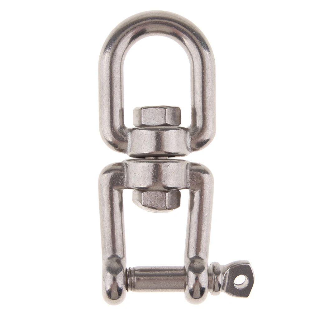 Stainless Steel Anchor Chain Eye Shackle Snap Hook Swivel Jaw 8mm Silver Stainless Steel Anchor Chain Eye Shackle Snap Hook Swivel Jaw 8mm Silver