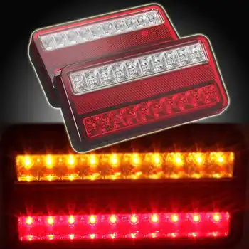 2pcs 12V Car Tail Light Brake Light Reversing Indicator Light Turn Signal Lamp 14.6*8*3.3cm Car LED Tail Lamps
2pcs 12V Car Tail Light Brake Light Reversing Indicator Light Turn Signal Lamp 14.6*8*3.3cm Car LED Tail Lamps