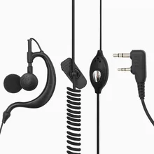 Walkie Talkie Earpiece 2Pin G Shape Headset with PTT Mic Compatible with Kenwood Bao Feng Two-Way Radio
Walkie Talkie Earpiece 2Pin G Shape Headset with PTT Mic Compatible with Kenwood Bao Feng Two-Way Radio