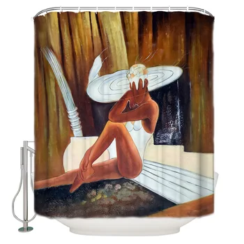 Vintage Mordern Design Printed Bath Curtain Hoilday Women Sexy Oil Paintnig Shower Curtain Polyester Fabric 3d Curtains For Bath
Vintage Mordern Design Printed Bath Curtain Hoilday Women Sexy Oil Paintnig Shower Curtain Polyester Fabric 3d Curtains For Bath