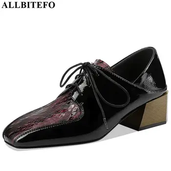 ALLBITEFO natural genuine leather women heels spring autumn simple style kitten heels Square toe Frenulum high heel shoes
ALLBITEFO natural genuine leather women heels spring autumn simple style kitten heels Square toe Frenulum high heel shoes