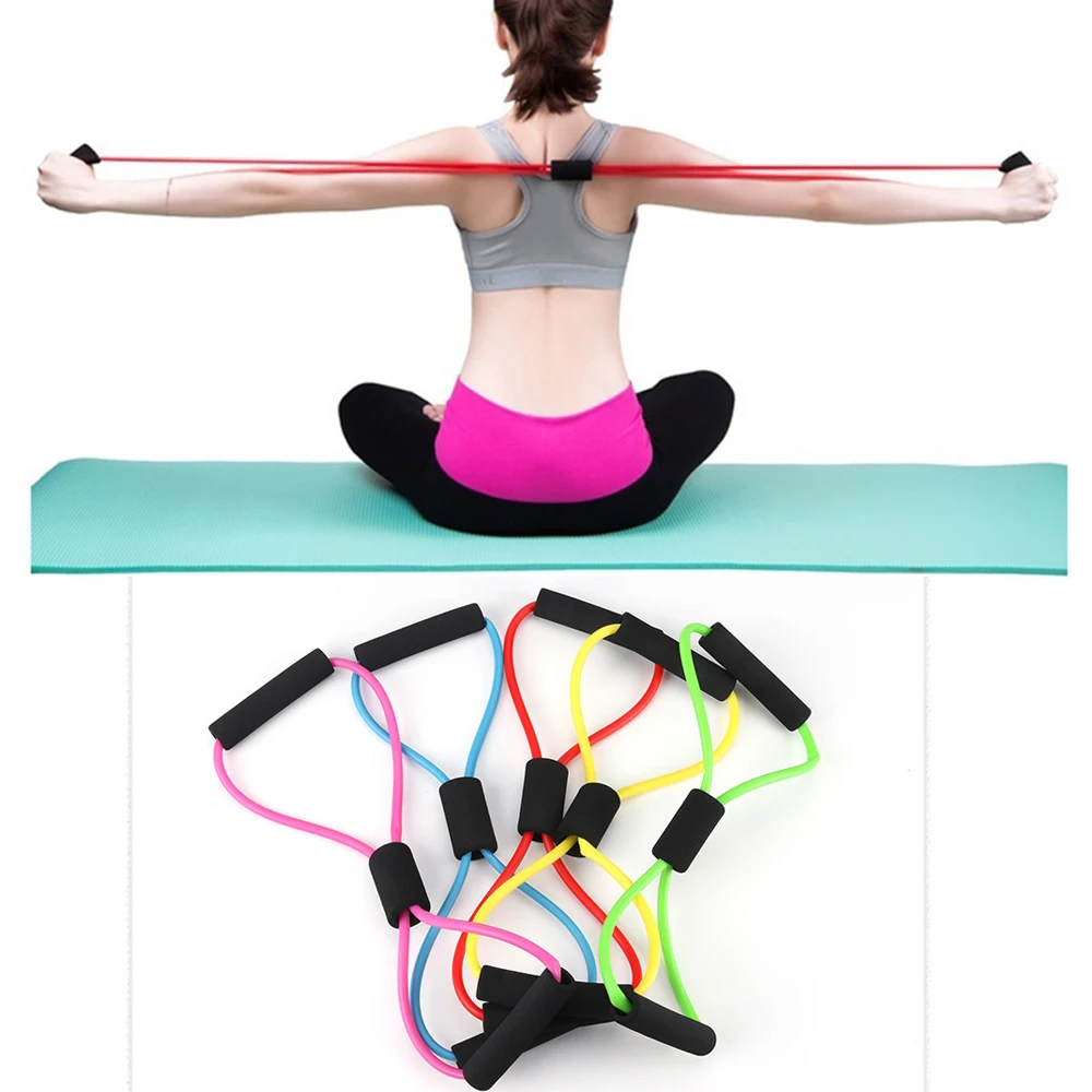 2020 Hot Yoga Gum Fitness Resistance 8 Word Chest Expander Rope Workout Muscle Fitness Rubber Elastic Bands for Sports Exercise
2020 Hot Yoga Gum Fitness Resistance 8 Word Chest Expander Rope Workout Muscle Fitness Rubber Elastic Bands for Sports Exercise