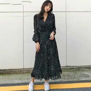 ZCWXM 2020 Chiffon Dress Chic Print A-line Vintage High Waist Floral V Neck Long Dresses Spring Fashion Women Dress Floral skirt
ZCWXM 2020 Chiffon Dress Chic Print A-line Vintage High Waist Floral V Neck Long Dresses Spring Fashion Women Dress Floral skirt