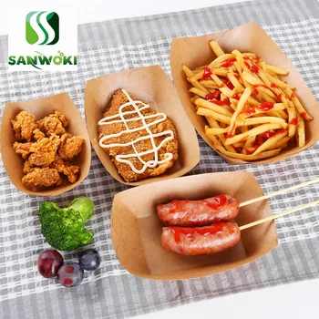250pcs No folding Disposable kraft paper box Anti-oil paper box snack open box chicken rice fries fried chicken container
250pcs No folding Disposable kraft paper box Anti-oil paper box snack open box chicken rice fries fried chicken container